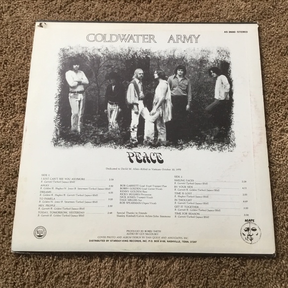 Peace (LP) by Coldwater Army - Picture 3 of 8
